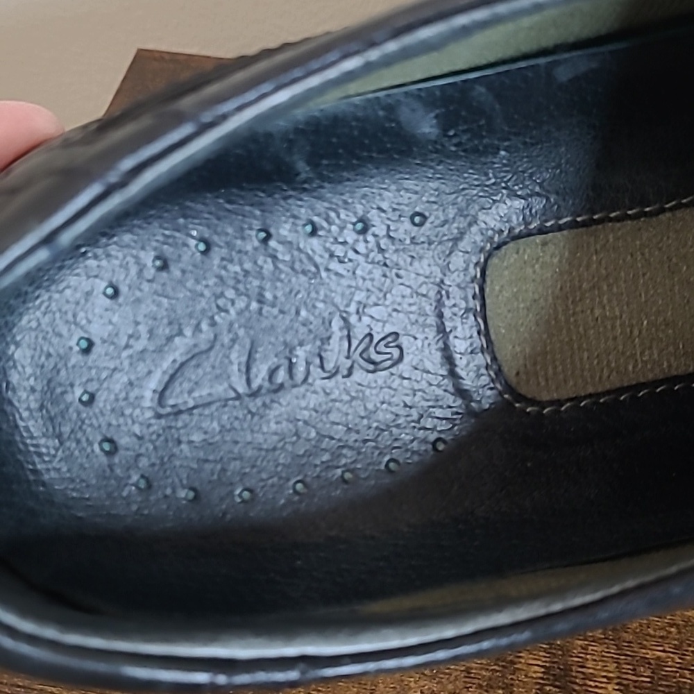 Clarks Black Touareg Leather Lace-Up Oxfords size 10.5 - Picture 5 of 10